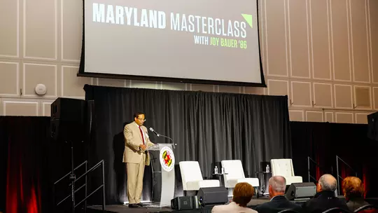 Maryland President Darryll J. Pines at Maryland Masterclass