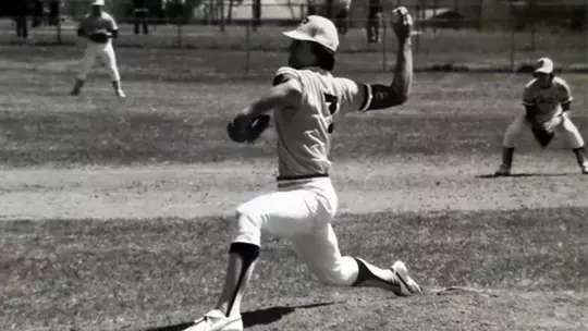 Mark Ciardi as a high school pitcher for Piscataway High School