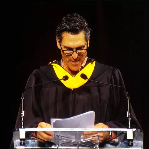 Mark Ciardi giving the Commencement Address in 2017
