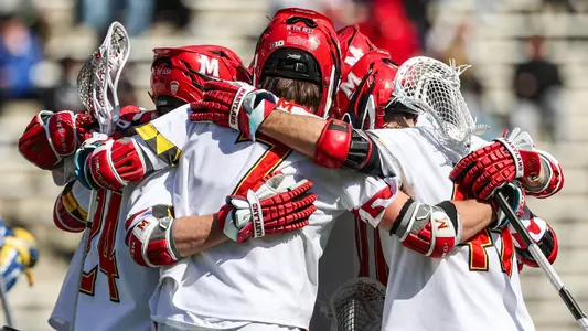 Men's Lacrosse Team Huddle