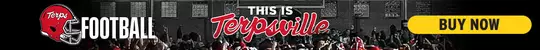 This is Terpsville Maryland Football 2025 Season Tickets Ad