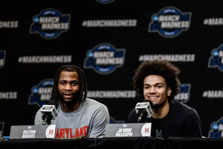 Selton Miguel, Ja'Kobi Gillespie - NCAA Sweet 16 Press Conference