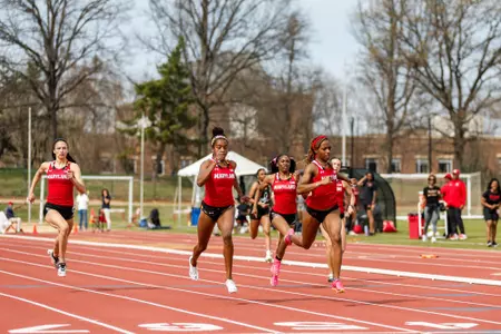 Armanie Coleman
Maya Valmon
Maryland Track and Field at the Maryland Invite at the Kehoe Track & Field Complex in College Park, MD on Saturday, March 29, 2025.
Samantha Osborne/ Maryland Terrapins