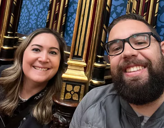 Shannon Bustillos with her husband Alex