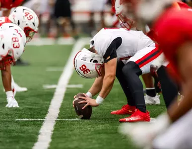 Long Snapper Ethan Gough (59)
Maryland Football during a spring scrimmage at Secu Stadium in College Park, MD on Saturday, Apr. 19, 2025.
Mackenzie Miles/Maryland Terrapins
