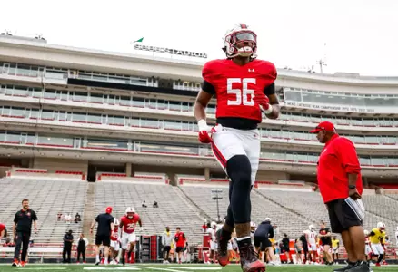 Defensive Line DD Holmes (56)
Maryland Football during a spring scrimmage at Secu Stadium in College Park, MD on Saturday, Apr. 19, 2025.
Mackenzie Miles/Maryland Terrapins