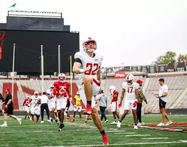 Defensive Line Dante Recker (92)
Maryland Football during a spring scrimmage at Secu Stadium in College Park, MD on Saturday, Apr. 19, 2025.
Mackenzie Miles/Maryland Terrapins