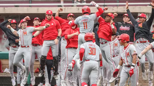 Elijah Lambros Celebrates Grand Slam Against Indiana