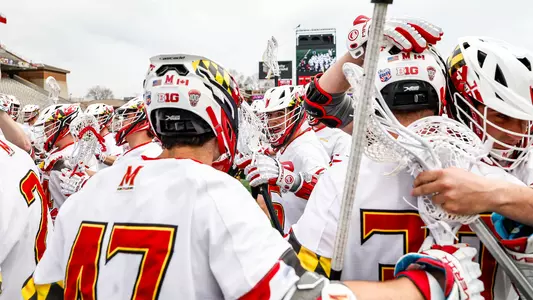 Maryland Men's Lacrosse Team Huddle