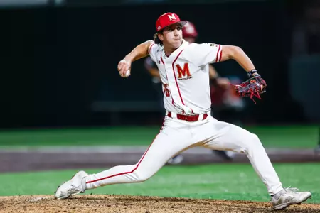 Right Handed Pitcher Logan Hastings (36)
Maryland Baseball vs. Nebraska Game 1 at The Bob “Turtle” Smith Stadium in College Park, MD on Friday, April 25, 2025.
Rose Fernandes/ Maryland Athletics