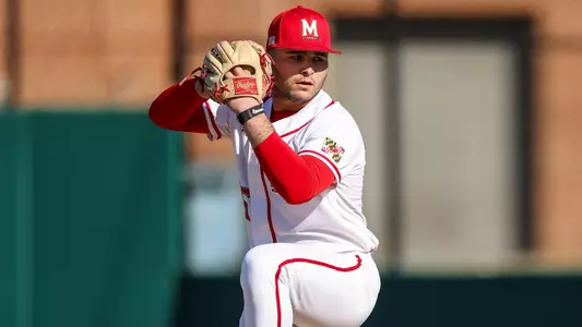 Pitcher Ryan Bailey (25)
Maryland Baseball vs. Mount St. Mary’s at Bob “Turtle” Smith Stadium in College Park, MD on Wednesday, March 12, 2025.
Dylan Davies/Maryland Athletics