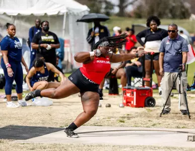 Simone Cooper
Maryland Track and Field at the Maryland Invite at the Kehoe Track & Field Complex in College Park, MD on Saturday, March 29, 2025.
Samantha Osborne/ Maryland Terrapins