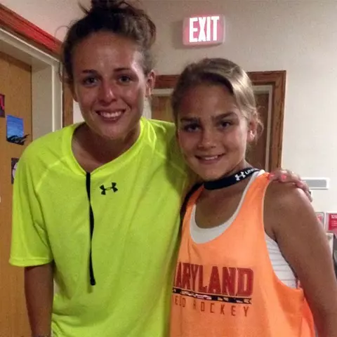Kori Edmondson as a youth with Taylor Cummings