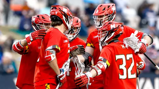 Men's Lacrosse Team Huddle