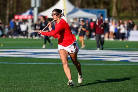 Defender Olivia Kuehl (38)
Maryland Women's Lacrosse vs. Virginia at Yeardley Love Field at Notre Dame Prep in Hampton, MD on Wednesday, Apr. 9, 2025. Ashley Ray/Maryland Terrapins