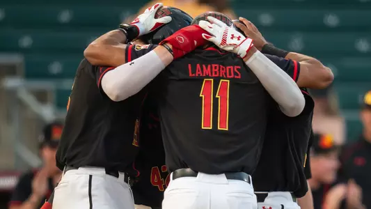 Team Celebrates With Paul Jones II After Sixth Inning Home Run