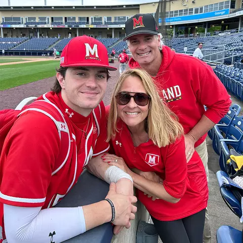 Alex Calarco with his parents