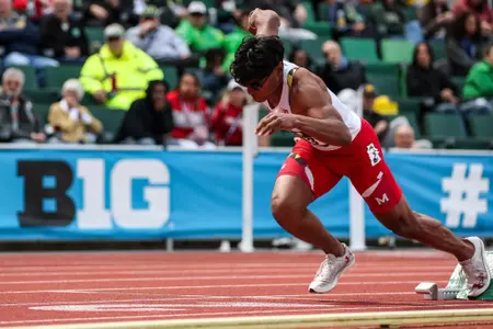 Aaron Abedin
Maryland Track and Field on Day 2 of the Big Ten Championships at Hayward Field in Eugene, OR on Saturday, May. 17, 2025.
Austin DeSisto/Maryland Terrapins