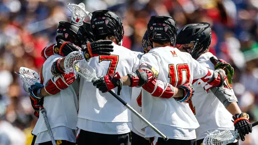 Men's Lacrosse Team Huddle