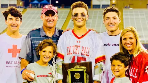 Daniel Kelly with his family