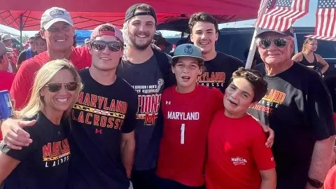 Daniel Kelly with his family