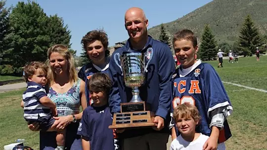 Daniel Kelly with his family
