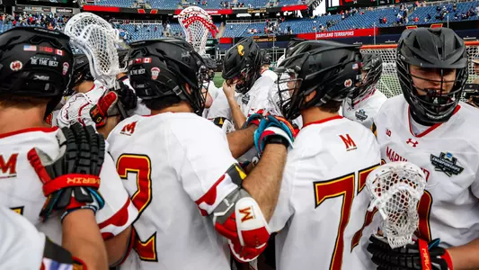 Men's Lacrosse Team Huddle