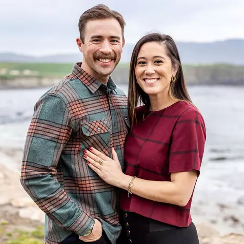 Jenny Belak with her husband Dylan