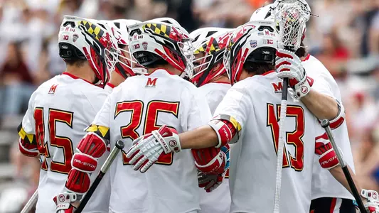 Men's Lacrosse Team Huddle