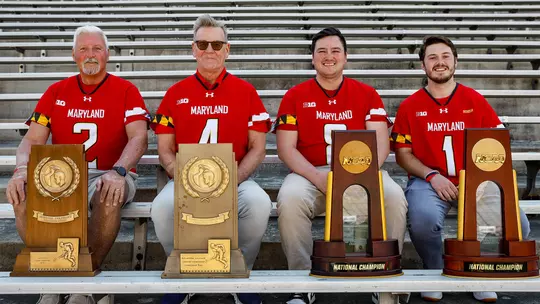 NCAA Championship winning goalies: Bill O'Reilly, Gary Neils, Dan Morris and Logan McNaney