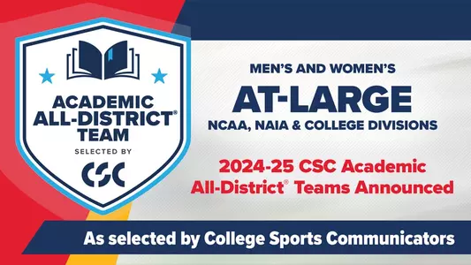 The 2024-25 Academic All-District® Men's and Women's At-Large teams, selected by College Sports Communicators, recognize the nation's top student-athletes for their combined performances in competition and in the classroom.