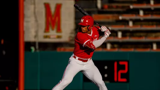 Aden Hill Takes at bat at Home Against Rutgers