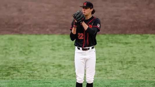Kyle McCoy Delivers Pitch Against Oregon