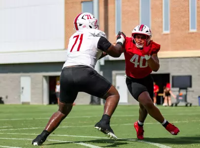 Defensive Line Nahsir Taylor (40)
Maryland Football during the first day of Fall camp practice at Jones-Hill House in College Park, MD on Wednesday, Jul. 30, 2025.
Dylan Davies/Maryland Terrapins