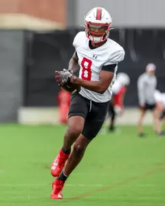 Wide Receiver Mekhai White (8)
Maryland Football during Fall camp practice at Jones-Hill House in College Park, MD on Friday, Aug. 1, 2025.
Dylan Davies/Maryland Terrapins