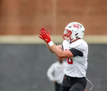 Tight End Thomas McCluskey (48)
Maryland Football during Fall camp practice at Jones-Hill House in College Park, MD on Friday, Aug. 1, 2025.
Dylan Davies/Maryland Terrapins