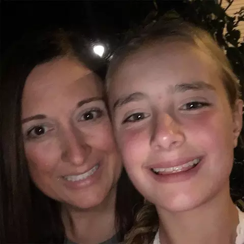 Alyssa Klebasko with her mother