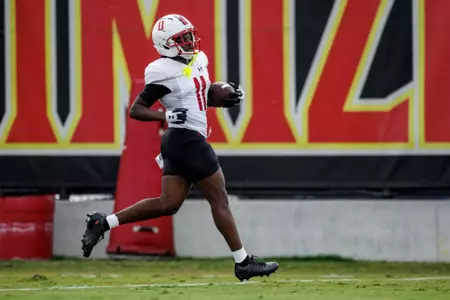 Wide Receiver Ryan Manning (11)
Maryland Football during Fall camp practice at Jones-Hill House in College Park, MD on Monday, Aug. 11, 2025.
Dylan Davies/Maryland Terrapins