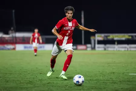 Midfielder Luke Burdett (2)
Maryland Men's Soccer in an exhibition vs. #2 Marshall at Ludwig Field in College Park, MD on Friday, August 15th, 2025.
Allison Mize/Maryland Terrapins