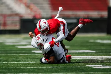 Linebacker Trey Reddick (3)
Maryland Football during a scrimmage at SECU Stadium in College Park, MD on Saturday, Aug. 16, 2025.
Dylan Davies/Maryland Terrapins
