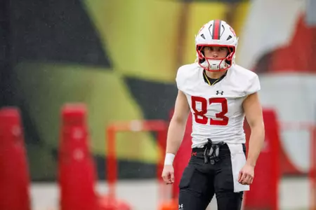 Wide Receiver Emerson Smith (83)
Maryland Football during Fall camp practice at Jones-Hill House in College Park, MD on Monday, Aug. 18, 2025.
Dylan Davies/Maryland Terrapins