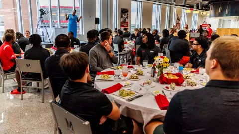 Maryland football etiquette training