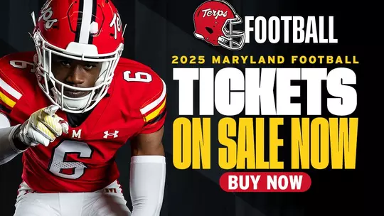 2025 Maryland Football Single-Game Tickets Ad