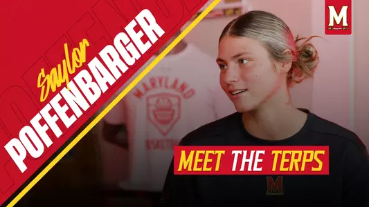 Saylor Poffenbarger Meet the Terps cover