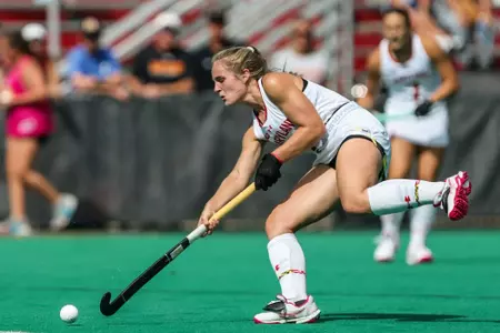 Defender Erin Callahan (29)
Maryland Terrapins vs Villanova Wildcats at Maryland Field Hockey Complex in College Park, MD on Sunday, Aug. 31, 2025.
Austin DeSisto/Maryland Terrapins