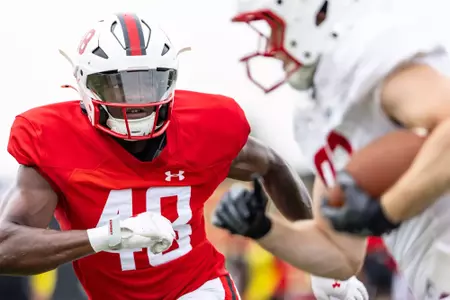 Linebacker Darius Grimes (48)
Photos from at in , on Tuesday, Aug. 5, 2025.
Grayson Belanger/Maryland Terrapins
