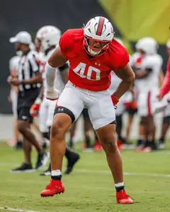 Defensive Line Nahsir Taylor (40)
Maryland Football during Fall camp practice at Jones-Hill House in College Park, MD on Tuesday, Aug. 5, 2025.
Dylan Davies/Maryland Terrapins