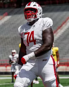 Offensive Line Isaiah Wright (74)
Maryland Football during a scrimmage at SECU Stadium in College Park, MD on Saturday, Aug. 9, 2025.
Dylan Davies/Maryland Terrapins
