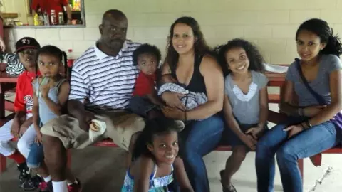 Jalen Huskey and his family