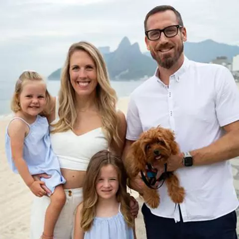 Dave Neal with his family
